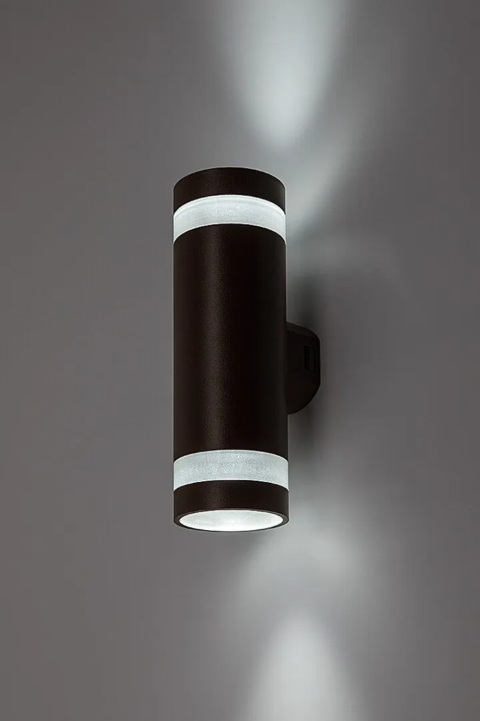 Aplica LED CCT perete exterior IP65 Urfa Line maro