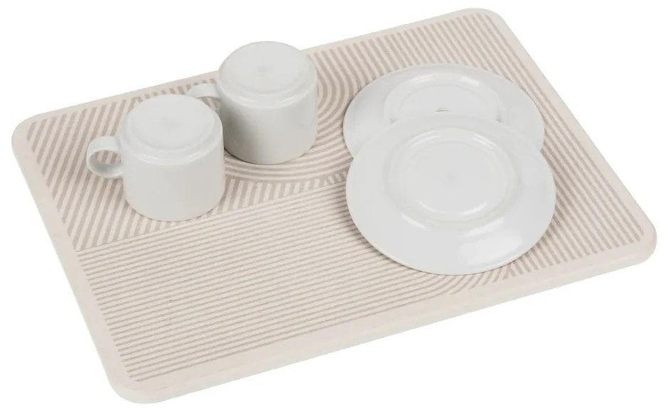 Scurgător de vase bej din diatomit 40x30 cm Damon – Wenko