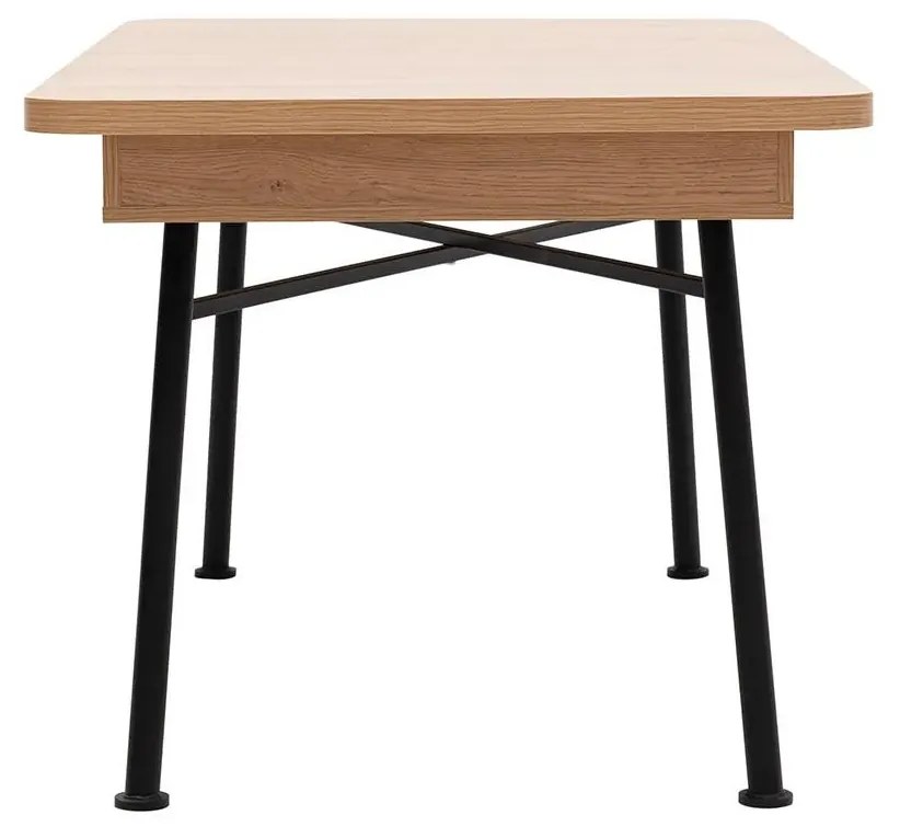 Masă de sufragerie extensibilă Nillia 198 (natural). 1107976
