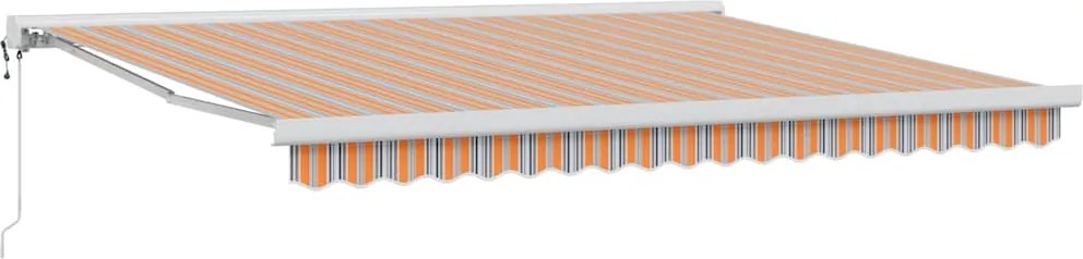 vidaXL Cortina Retractabilă Multicolour 400 × 300 cm Stofă și Metal