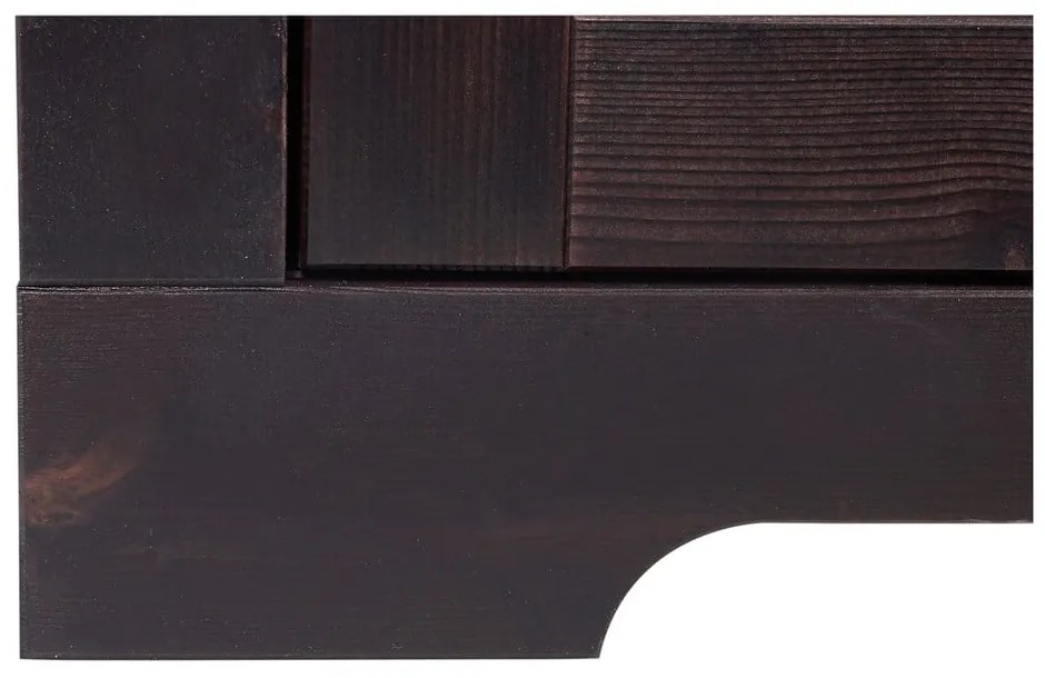 Vitrină maro închis din lemn de pin 180x35 cm Lisa – Støraa