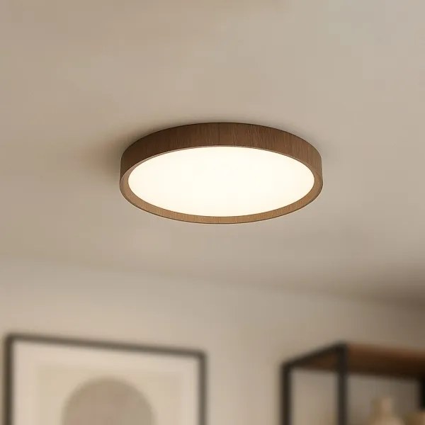 Plafonieră LED FOREST, 24 W, 230 V, Ø 39 cm, maro