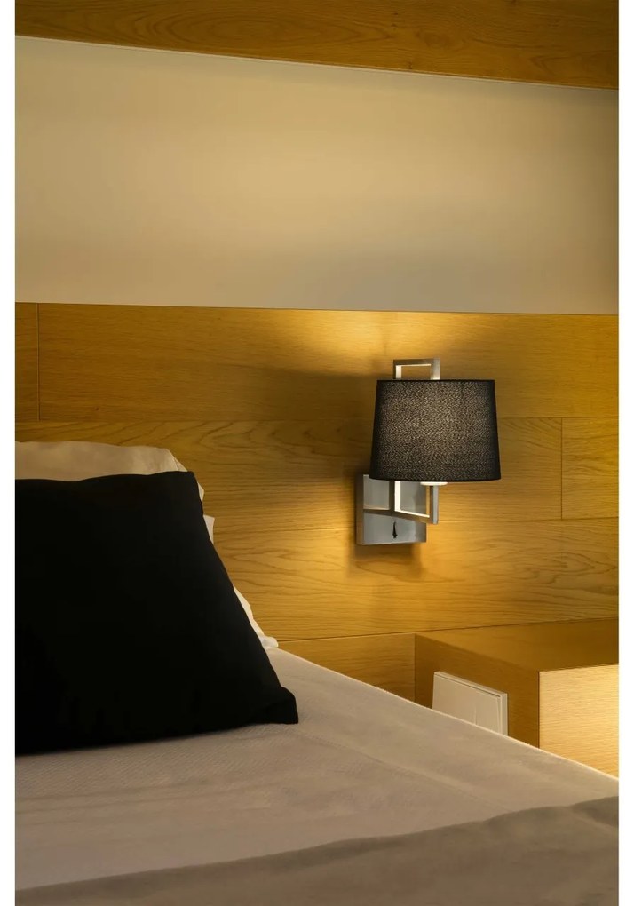 Aplica de perete eleganta design clasic FRAME nickel/negru