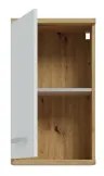 Dulap suspendat de baie VENOM alb/stejar artisan