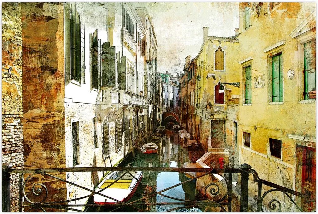 Tablou - Strada din Veneția (90x60 cm)