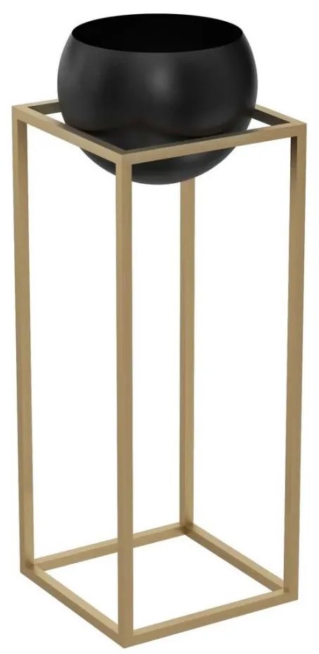 Ghiveci metalic 81,3x29 cm auriu