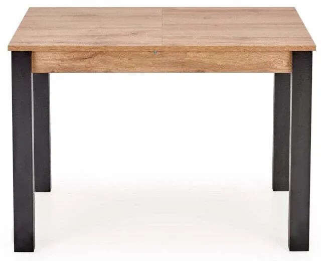 Masa extensibila pentru dining cu blat in decor stejar wotan GOGI 100(135)x60 cm