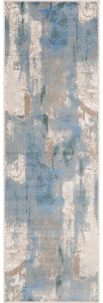 Covor tip traversă albastru deschis 80x250 cm Sensi Zashi – FD