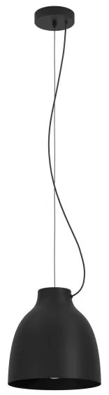 Lustră pe cablu CAMASCA 1xE27/40W/230V neagră Eglo 900158