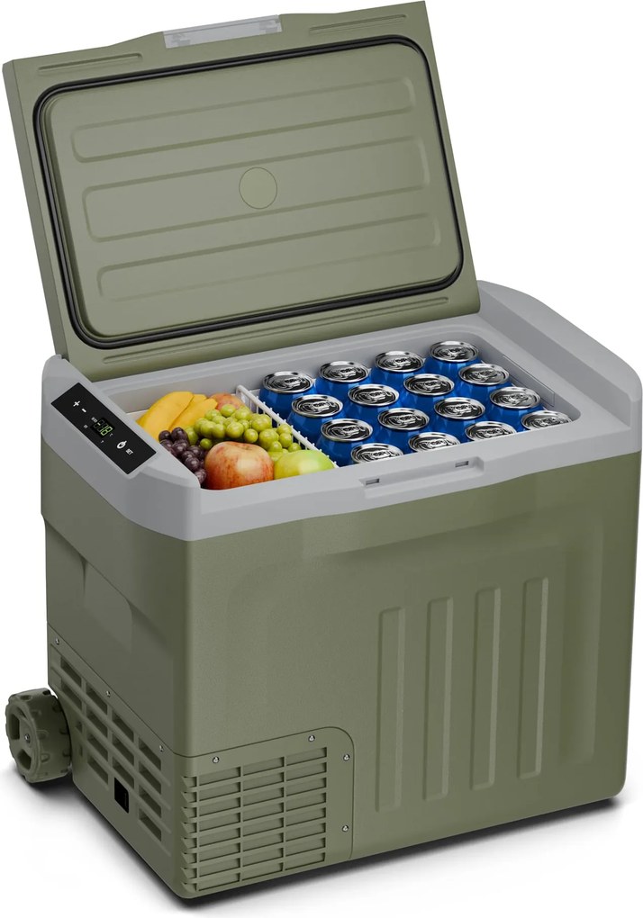 Klarstein Răcitor cu compresor PolarForce 30L| Panou LCD, iluminat, off-road, protecție baterie, 12V/230V