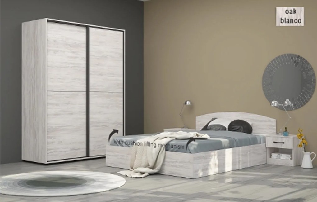 Dormitor GLOBAL3751 - stejar blanco