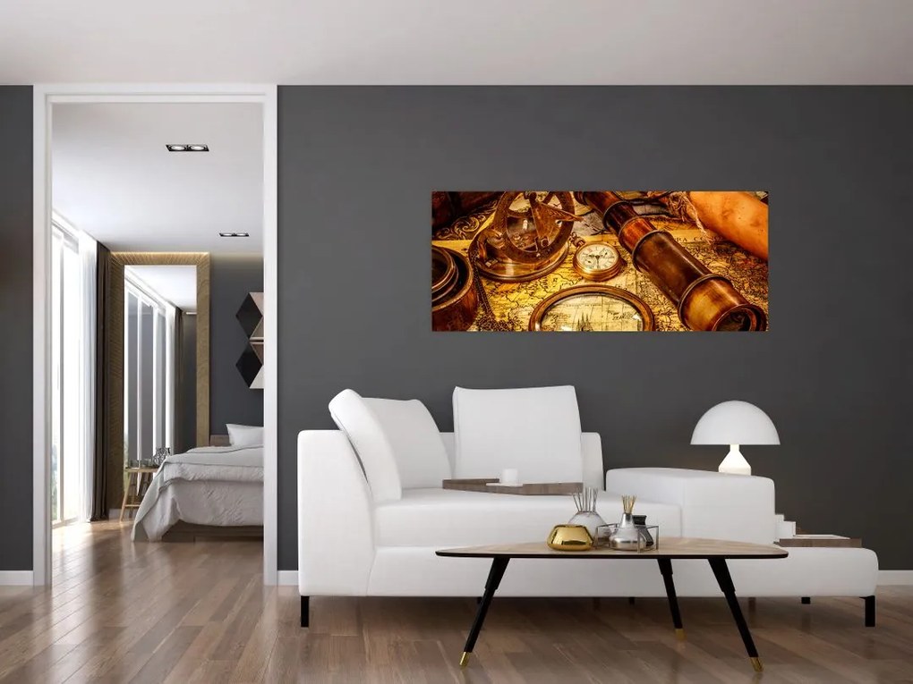 Tablou - uneltele itorice ale marinarior (120x50 cm)