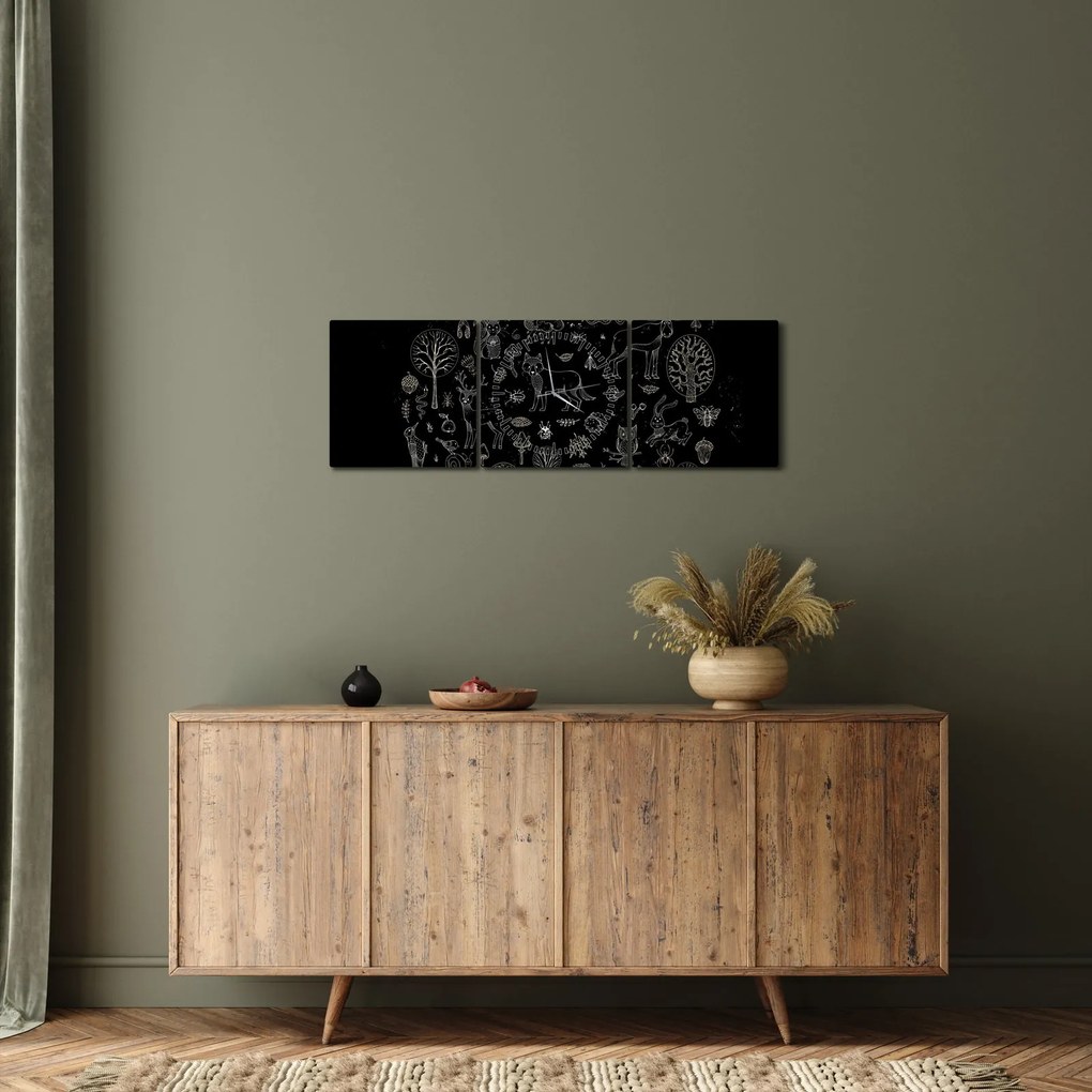 Tablou - Natură (cu ceas) (90x30 cm)