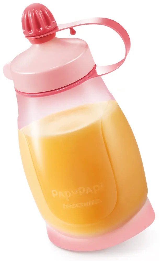Tescoma Sticlă flexibilă PAPU PAPI 200 ml culinguriță, roz