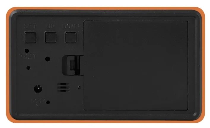 Karlsson 5983OR ceas LED de design cu alarmă,portocaliu, 10 cm