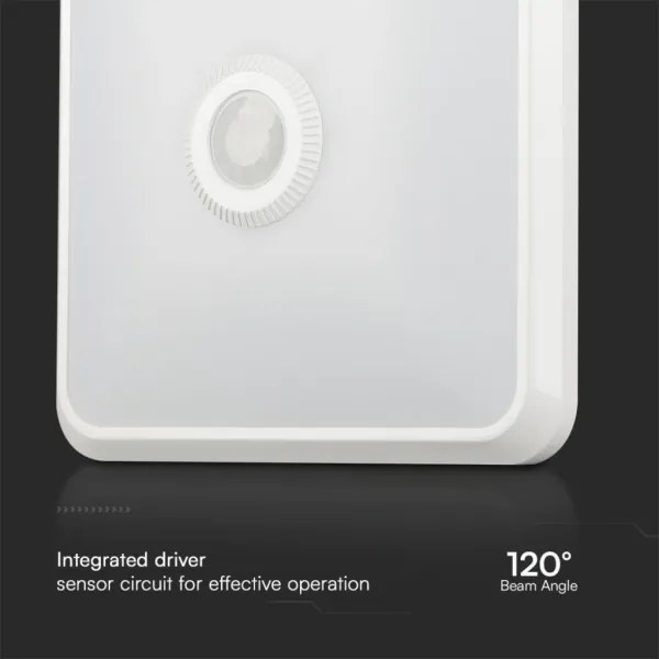 Plafonieră LED cu senzor LED/12W/230V 3000/4000/6000K alb
