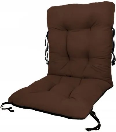 Perna sezut/spatar pentru scaun de gradina sau balansoar, 50x50x55 cm, culoare maro