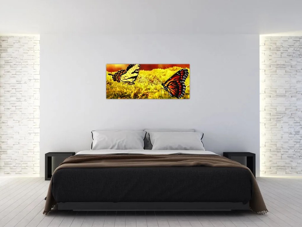 Tablou cu fluturi (120x50 cm)