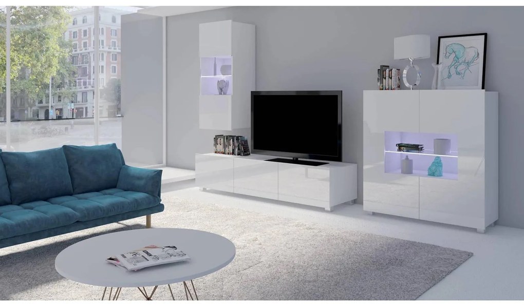 Mobilier living Calabria C7 (Alb) (fără iluminat). 1051614