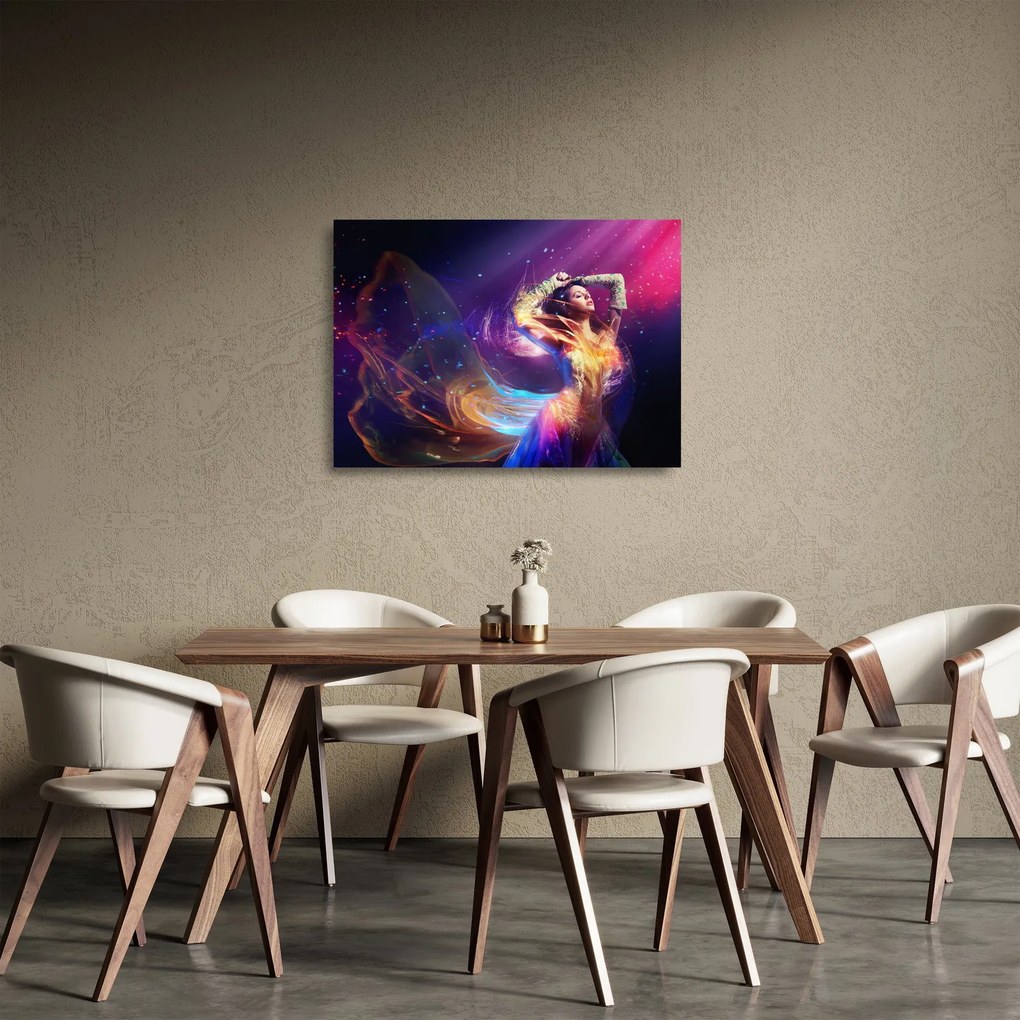 Tablou pe sticlă - Femei mistice (70x50 cm)