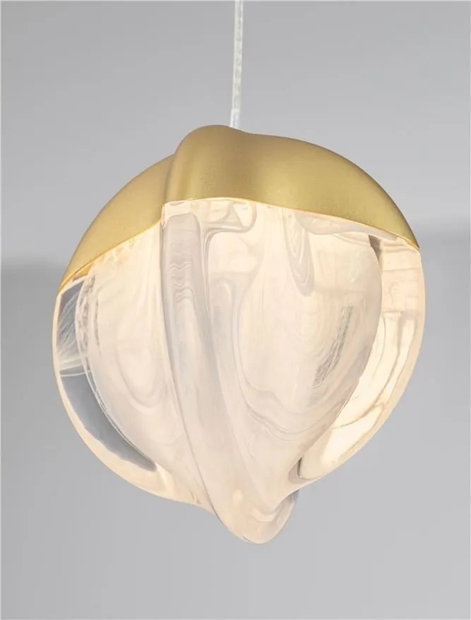 Lustra, Pendul modern LED ALICIA auriu