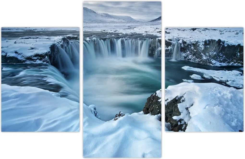 Tablou - Cascadele zeilor, Islanda (90x60 cm)