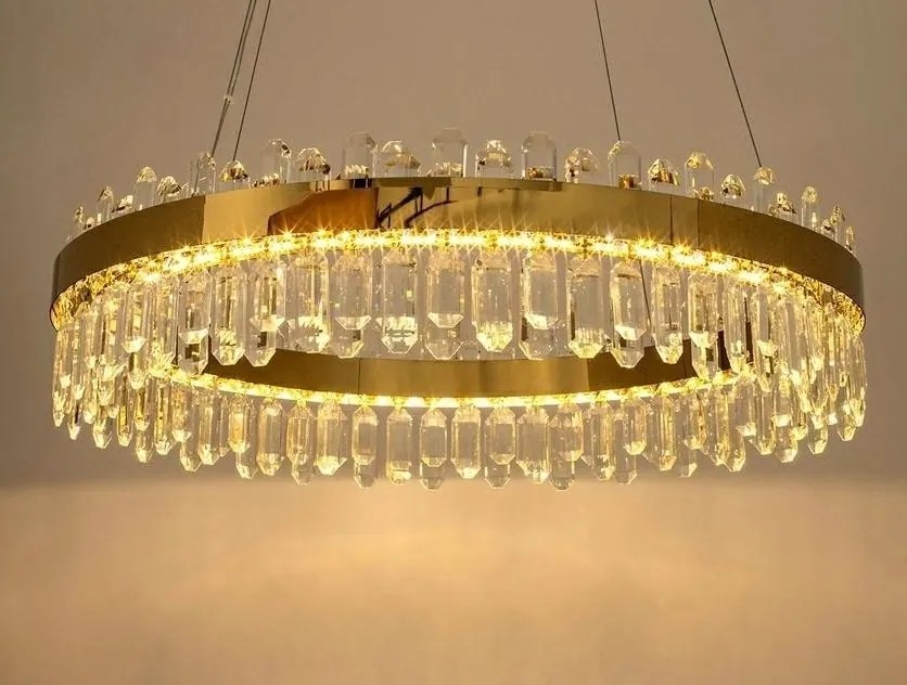 Lustra LED suspendata design modern Glamor 100 auriu