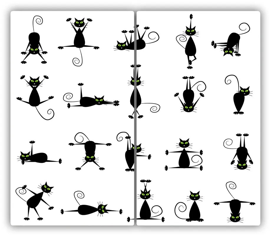Tocator din sticla Cat ilustrare
