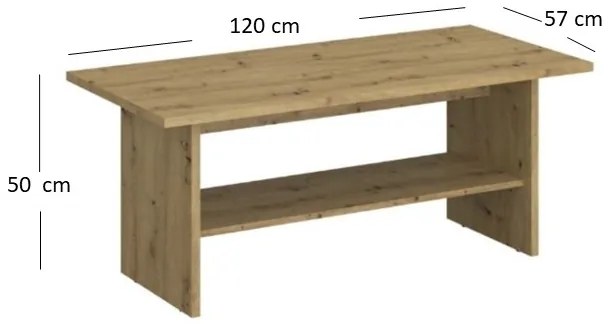 Măsuță cafea Andra (Stejar artisan). 1052728