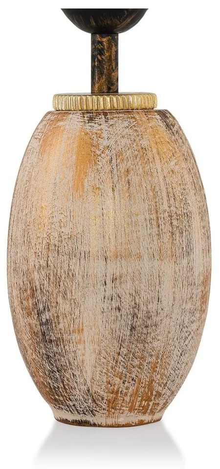 Veioză crem-aurie cu abajur textil (înălțime 50 cm) Yakamoz – Opviq lights