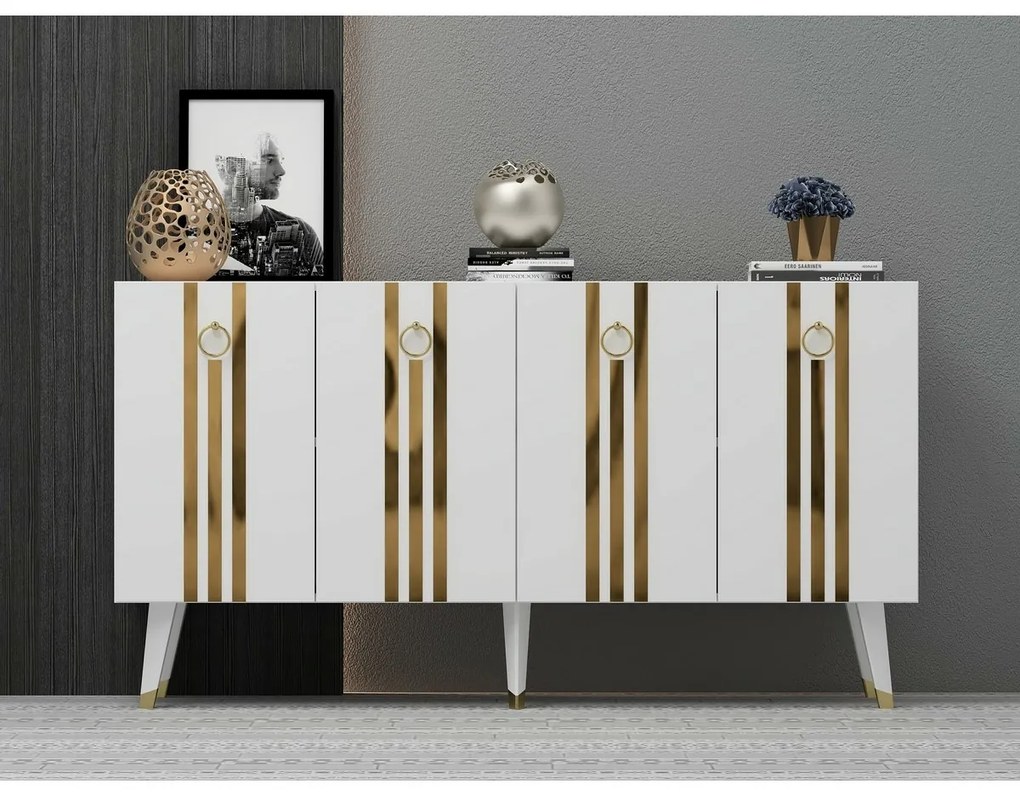 Dulap Isil White and Gold