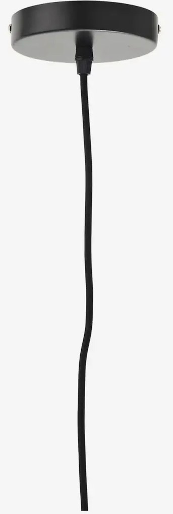 Lustră suspendată din iută împletită manual, D36×H33 cm, „Vetiver"