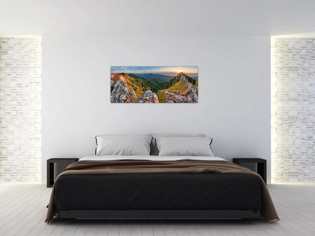 Tablou - Peisaj montan (120x50 cm)