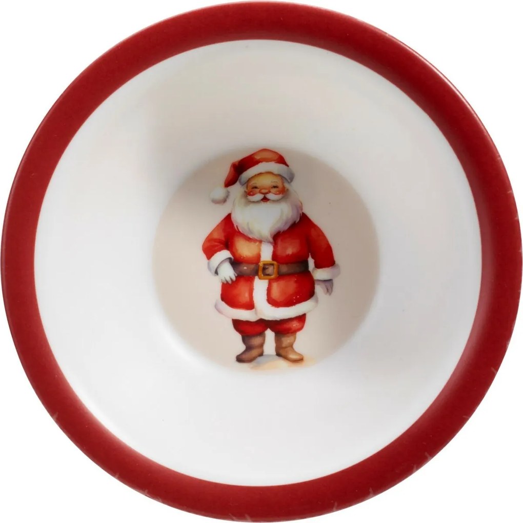 Set de masă pentru copii din melamină Moș Crăciun,5 piese