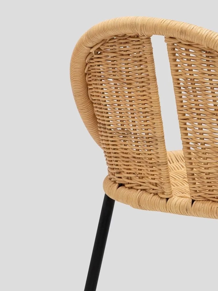 Scaun de bar, din rattan, Bermuda