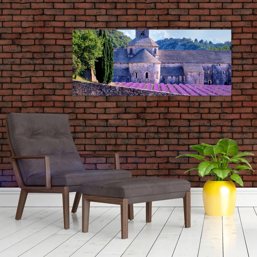 Tablou - Câmp de lavandă (120x50 cm)