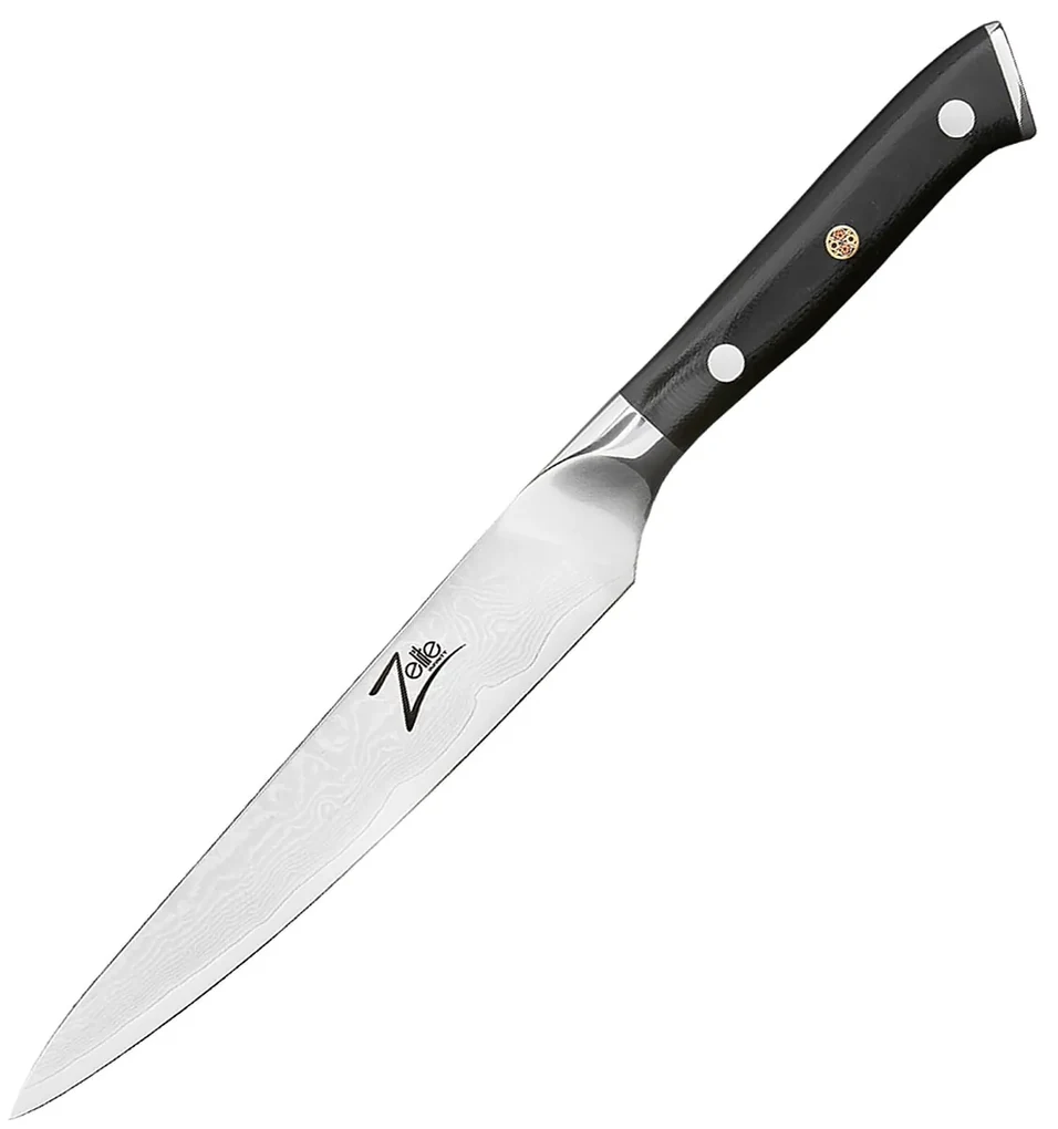 Seria japoneză Alpha-Royal, cuțit universal 6”, oțel damasc, 67 de straturi