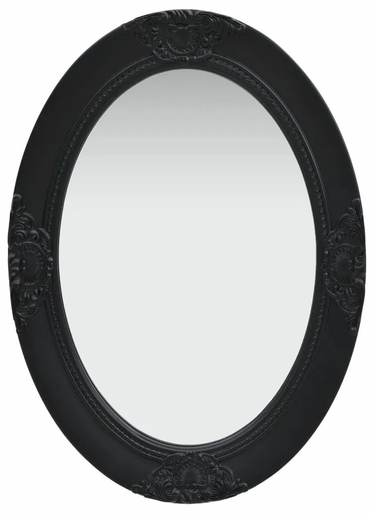 vidaXL Oglindă de perete in stil baroc, negru, 50 x 70 cm
