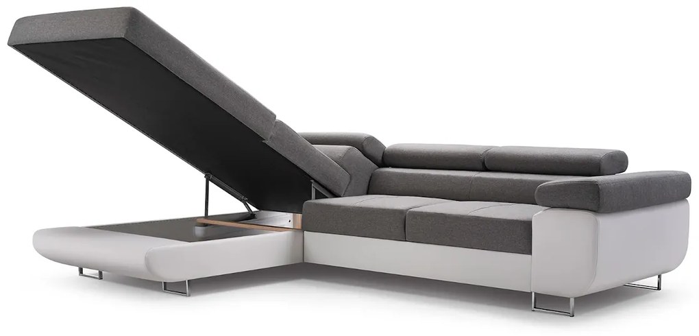 Supermobel Coltar extensibil ASTON, 273x70/85x203, sioux 1115/lux 32, colt pe dreapta