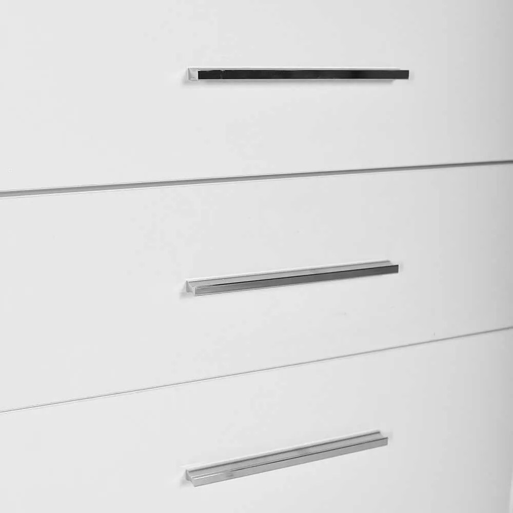 Dulap Baie cu cos de rufe Adore Diamond, usa reversibila, sertar, Alb Lucios, 52 x 38 x 187 cm