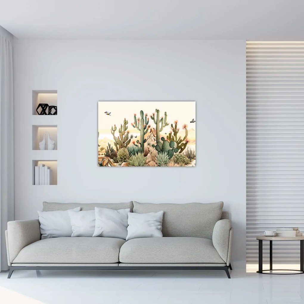 Tablou - Deșert, acvariu (90x60 cm)