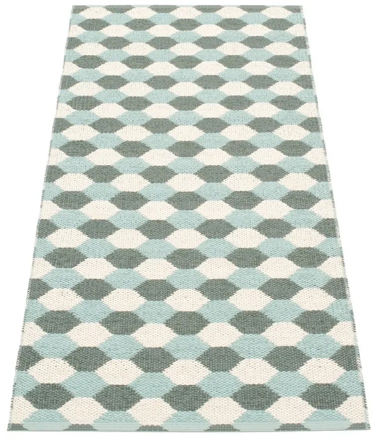 Covor tip traversă pentru interior și exterior verde/turcoaz 70x160 cm Dana Army – Pappelina