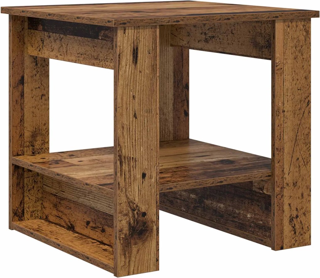 vidaXL Masă de cafea Lemn vechi 51 x 50 x 50 cm Lemn compozit