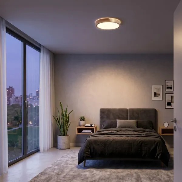 BRILAGI - Plafonieră LED PILANA LED/24W/230V stejar/auriu Ø 30 cm