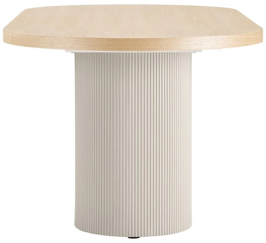 Masă de dining cu blat cu aspect de lemn de frasin 100x220 cm Solva – House Nordic