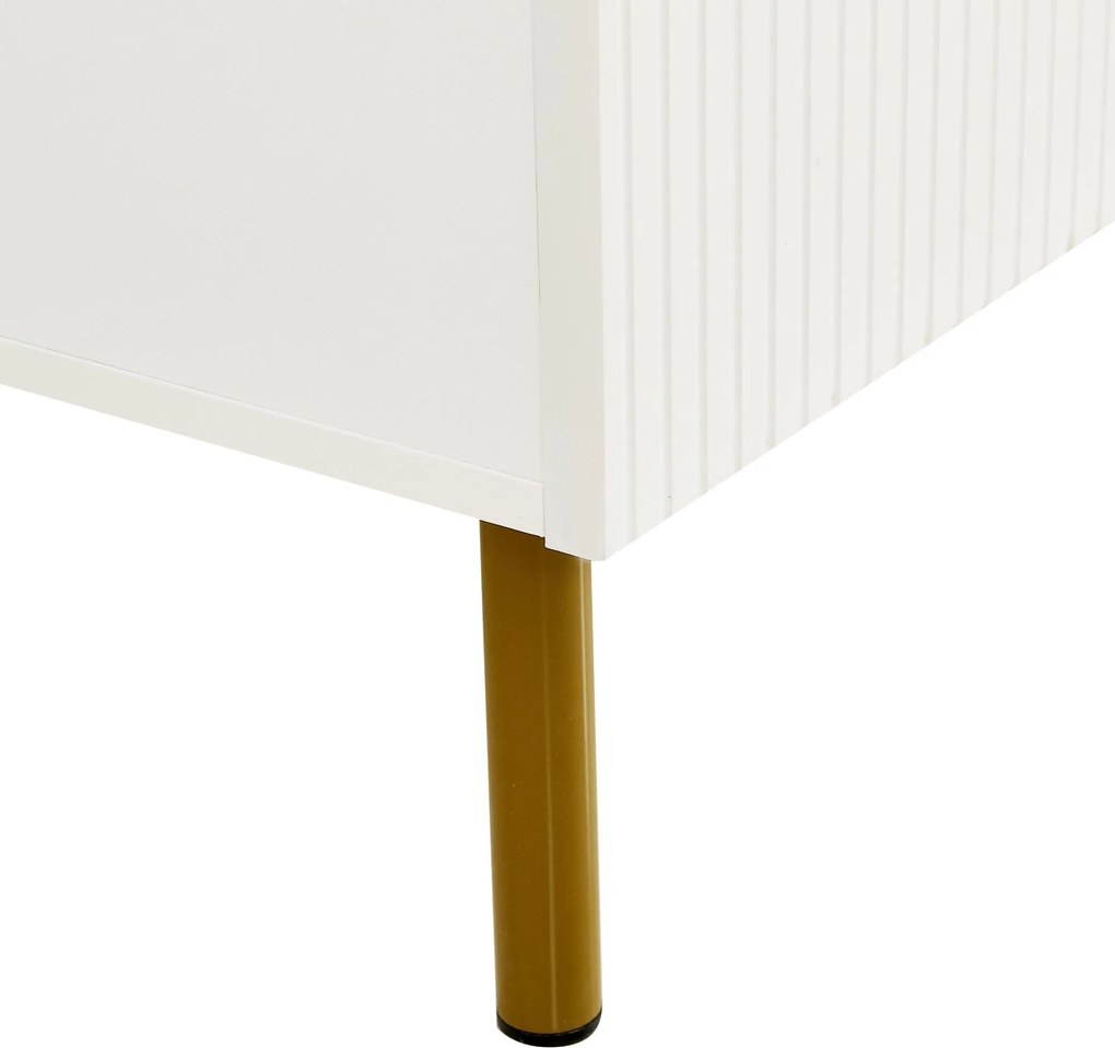 Bufet modern din MDF, spațiu de depozitare versatil pentru living, dormitor și hol, 80x36x90 cm, Alb