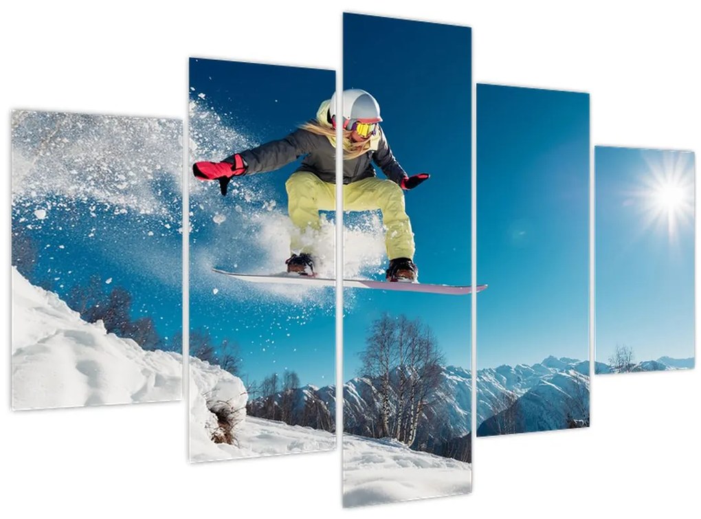 Tablou - Snowboarder (150x105 cm)