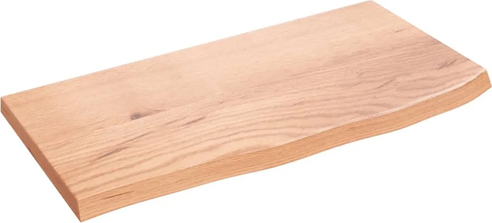 vidaXL Blat de baie, maro deschis, 60x30x2 cm, lemn masiv tratat