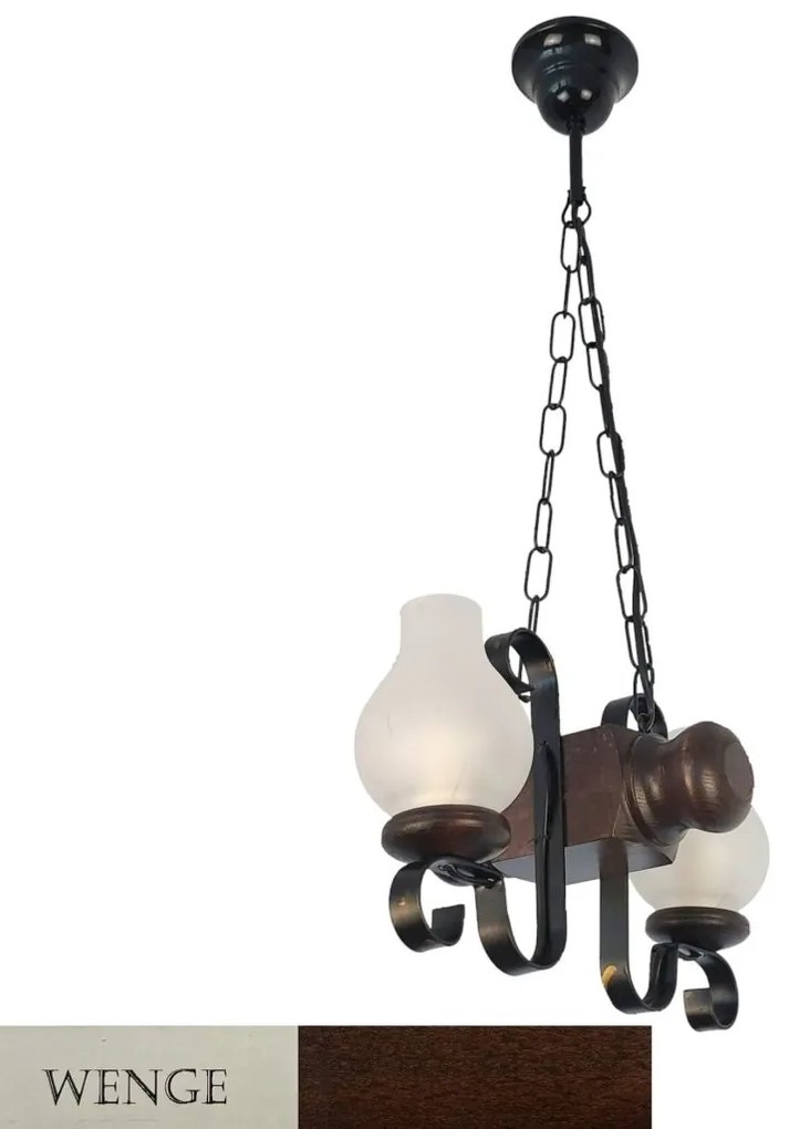Candelabru rustic fabricat manual din lemn Rustic WOOD-RU-SP2