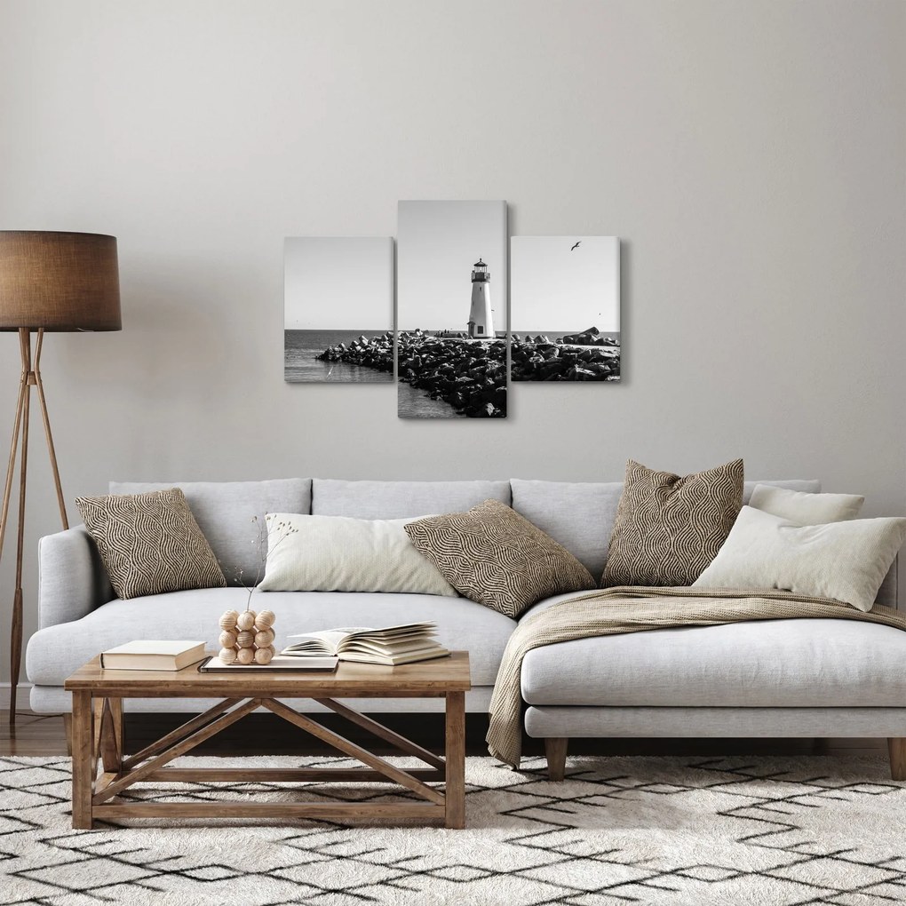 Tablou - Far de pe coastă, Santa Cruz, California (90x60 cm)